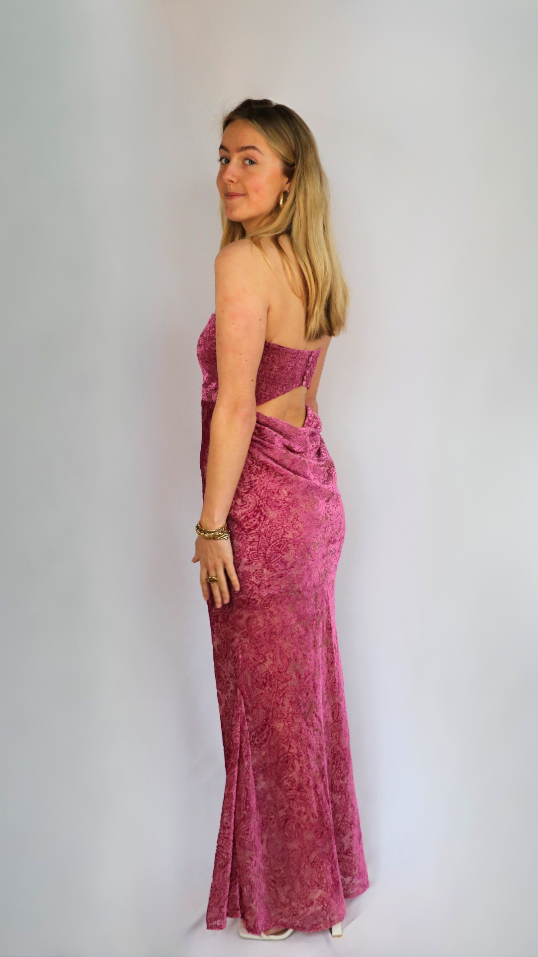 For Love & Lemons purple lace dress