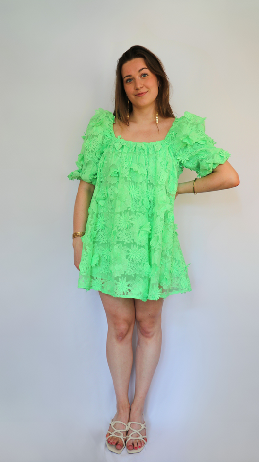 ASOS mint green flower dress