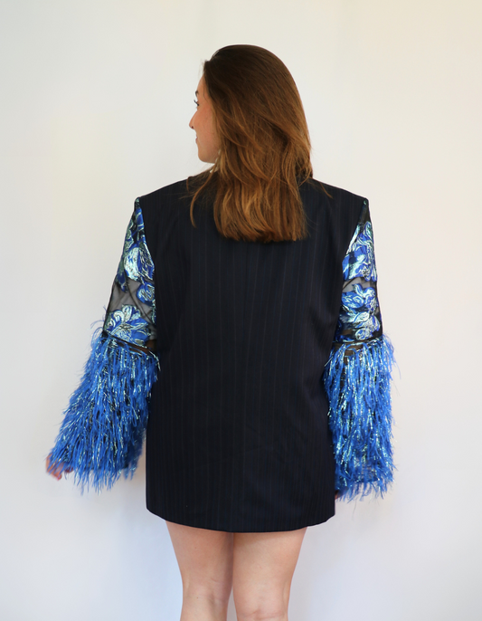 Attire blue pino blazer