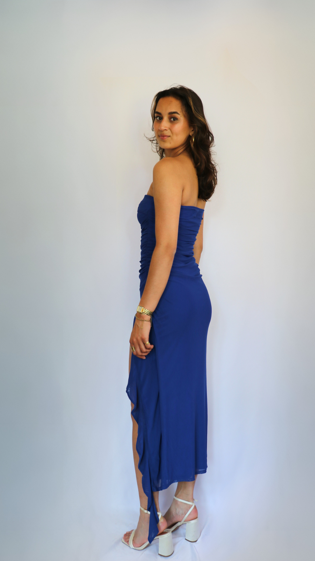 ASOS blue sleek dress