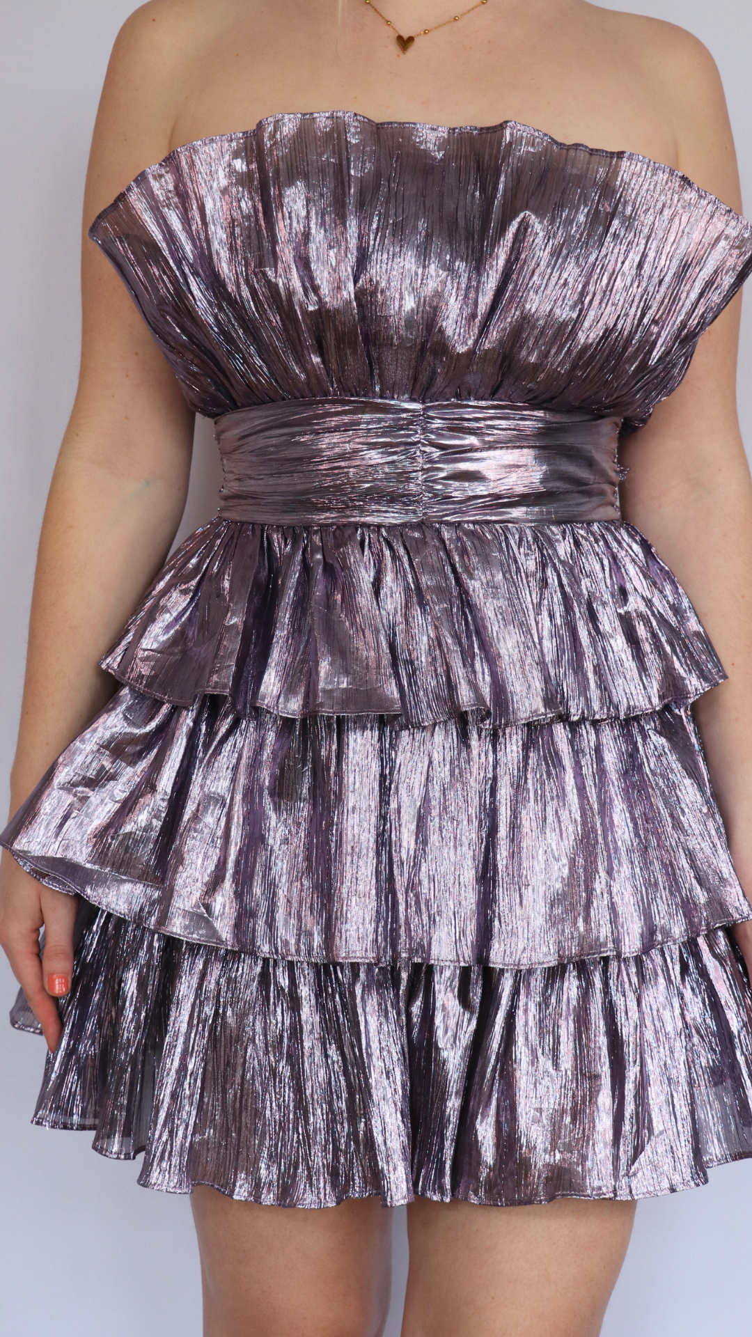 Collective The Label purple metallic dress