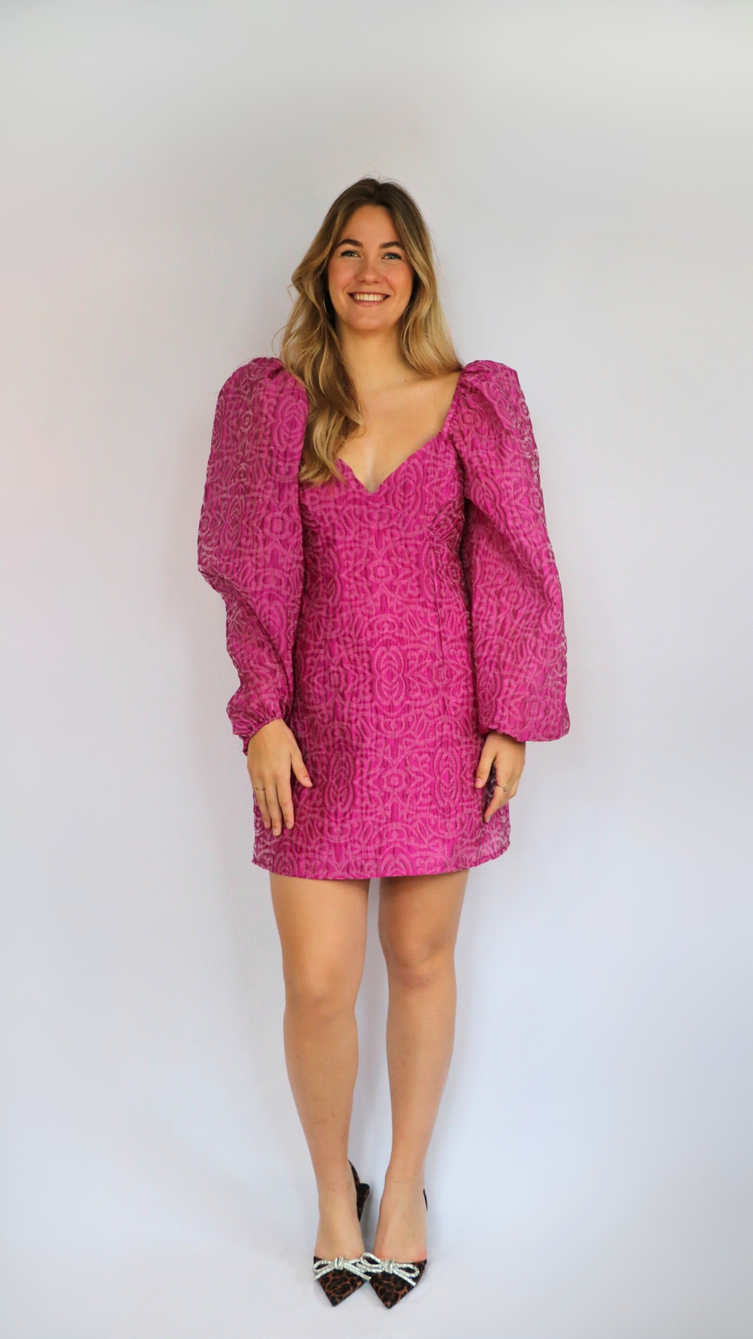 Something New pink balloon dress